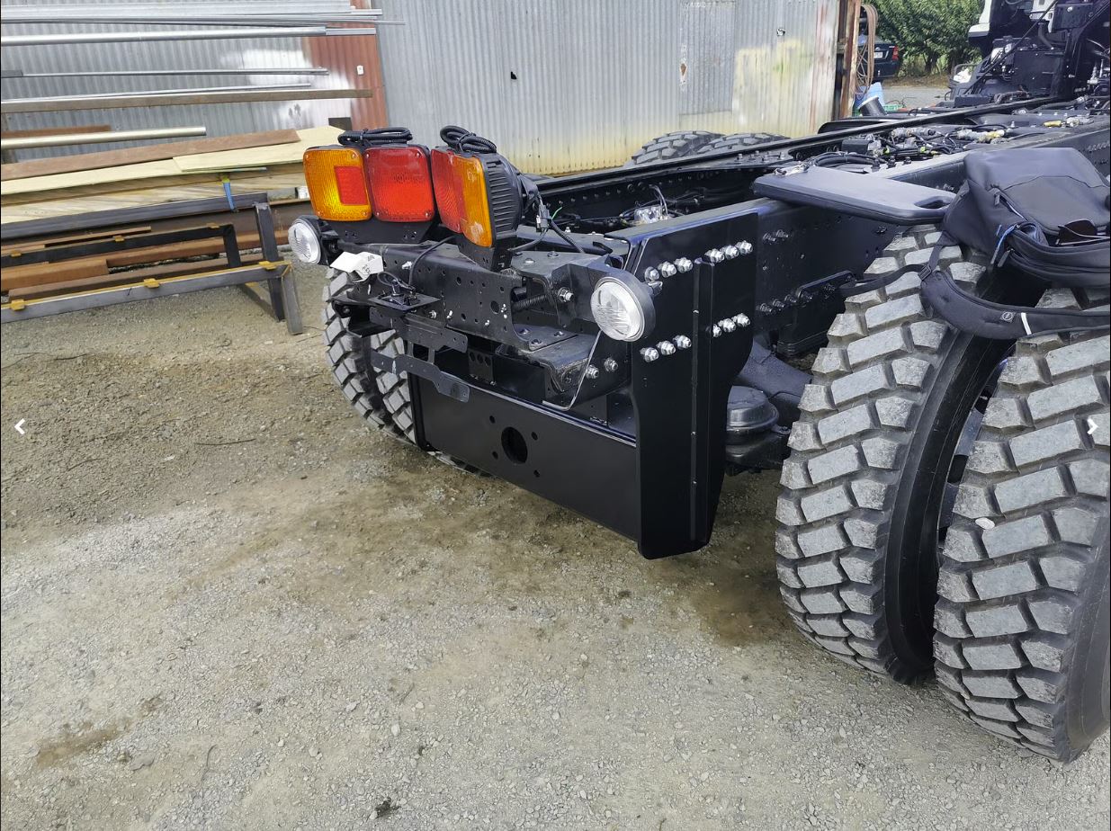 Rebuilt rear chassis with new tail light assemblies